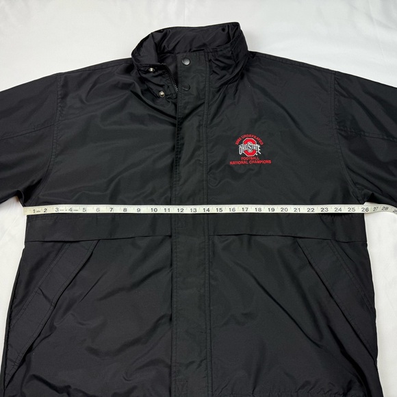 Vtg Ohio State Buckeyes Men’s Hooded Windbreaker Jacket Large Y2K Undefeated B6 - Picture 6 of 7